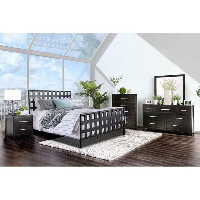 Contemporary Panel Bed Earlgate Twin Panel Bed CM7758 CM7758 in Gray 