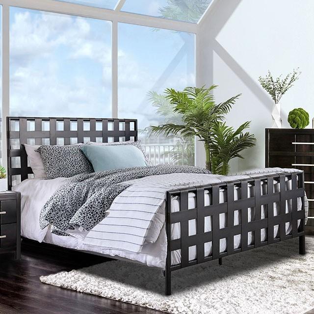 

    
Contemporary Gray Metal Twin Panel Bed Furniture of America Earlgate CM7758
