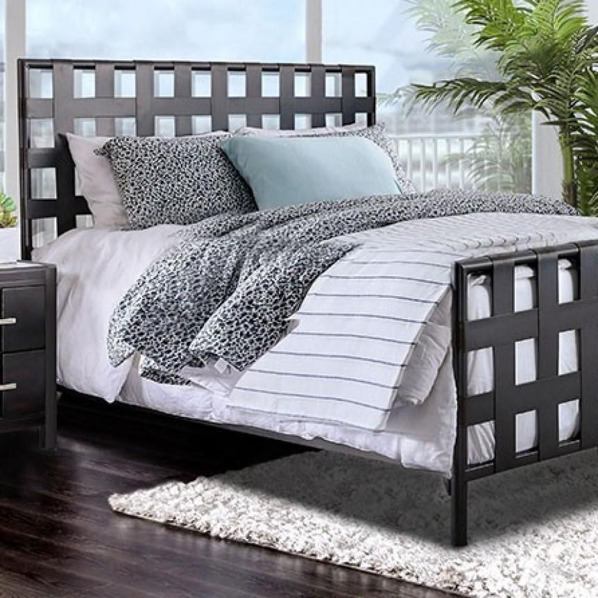 

    
Furniture of America Earlgate Twin Panel Bed CM7758 Panel Bed Gray CM7758
