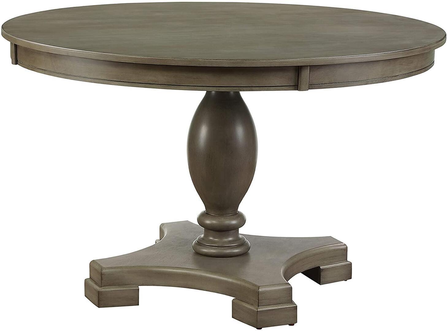 

    
Contemporary Gray Oak Round Dining Table by Acme Waylon 72205
