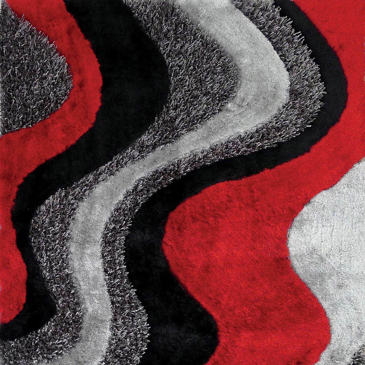 

    
Contemporary Gray & Red Polypropylene 5'x7' Area Rug Furniture of America RG4134 Vancouver
