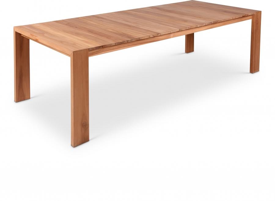 

    
Contemporary Teak Wood Patio Dining Table Meridian Furniture Tulum 353-T
