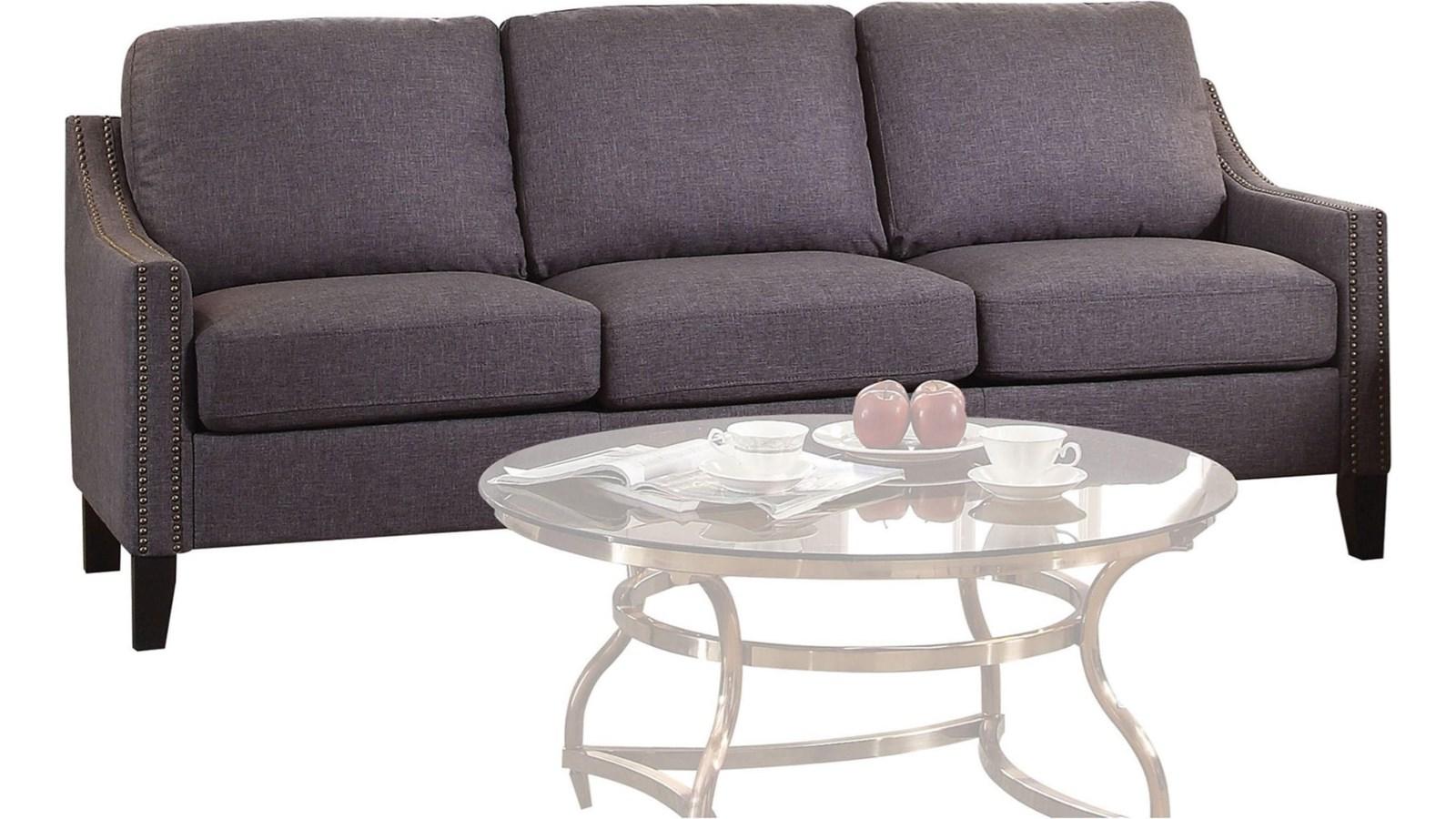 Contemporary Sofa Zapata 53755 in Gray Linen