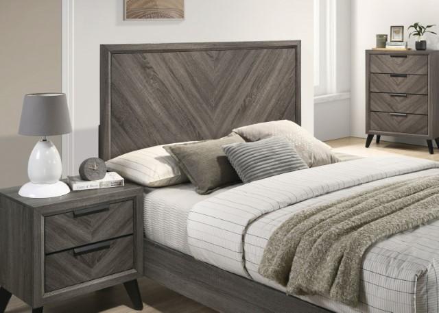 

    
Contemporary Gray Solid Wood California King Panel Bedroom Set 5PCS Furniture of America Vagan CM7472GY-CK-5PCS
