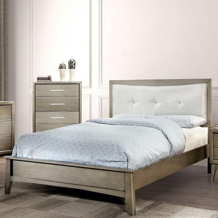

    
Contemporary Gray Solid Wood California King Platform Bed Furniture of America Snyder CM7782-CK
