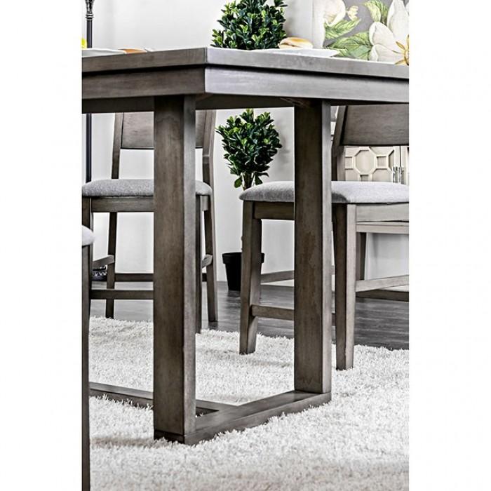 

    
Contemporary Gray Solid Wood Counter Height Table Furniture of America Anton CM3986PT
