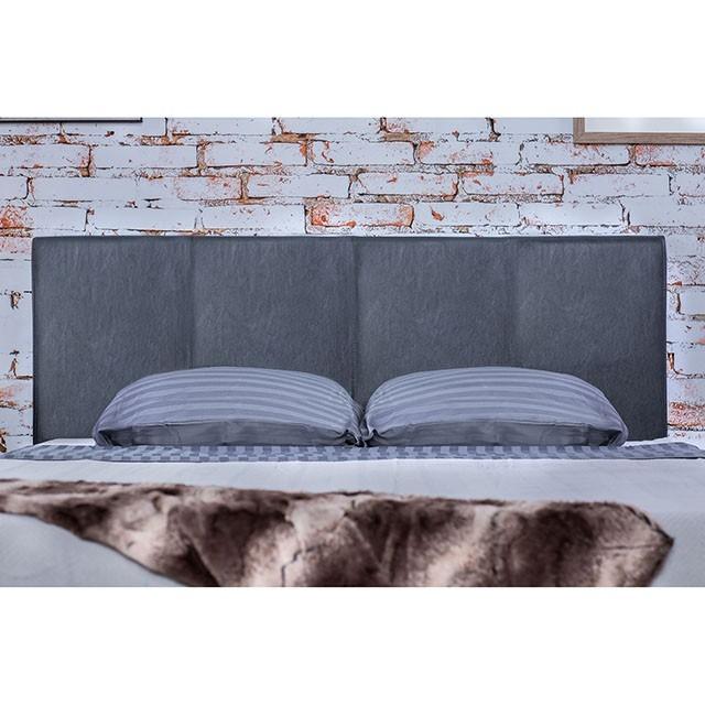 

                    
Furniture of America Winn Park King Platform Bed CM7008GY-EK Platform Bed Gray Leatherette Purchase 
