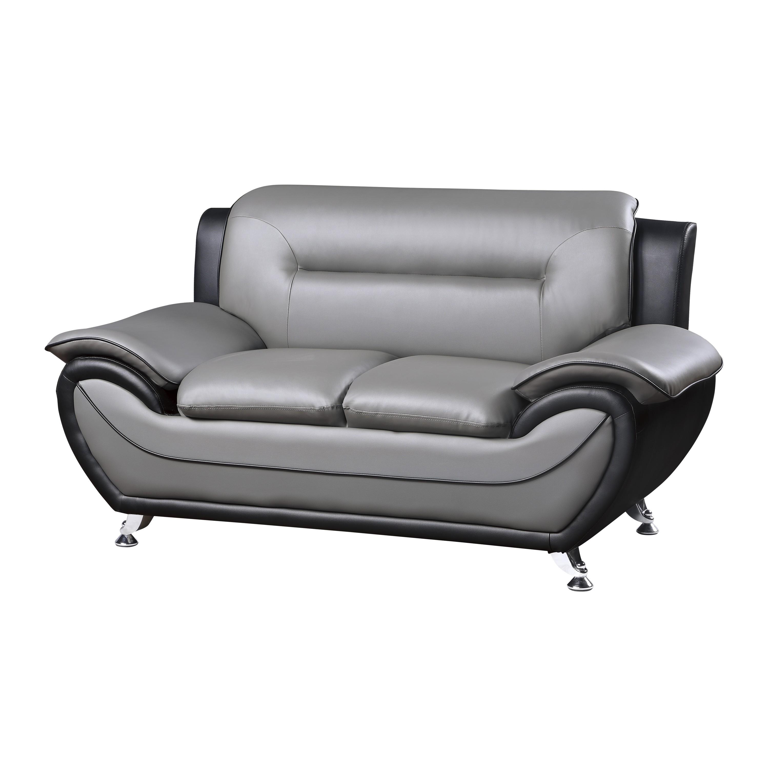 

                    
Homelegance 9419-3PC Matteo Living Room Set Gray Faux Leather Purchase 
