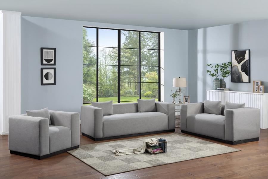 

    
Contemporary Gray Solid Wood Living Room Set 3PCS Meridian Furniture Alfie 642Grey-S-3PCS

