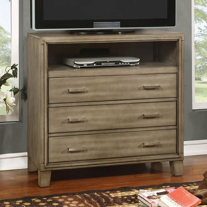 

    
Contemporary Gray Solid Wood Media Chest Furniture of America Enrico CM7068GY-TV
