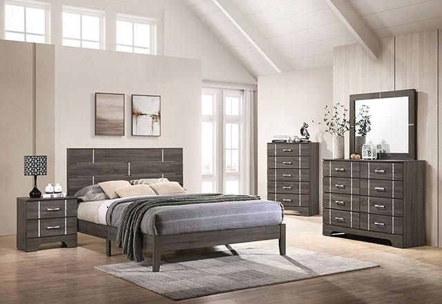

    
Contemporary Gray Solid Wood Queen Bedroom Set 5pcs Furniture of America CM7415-Q Richterswil
