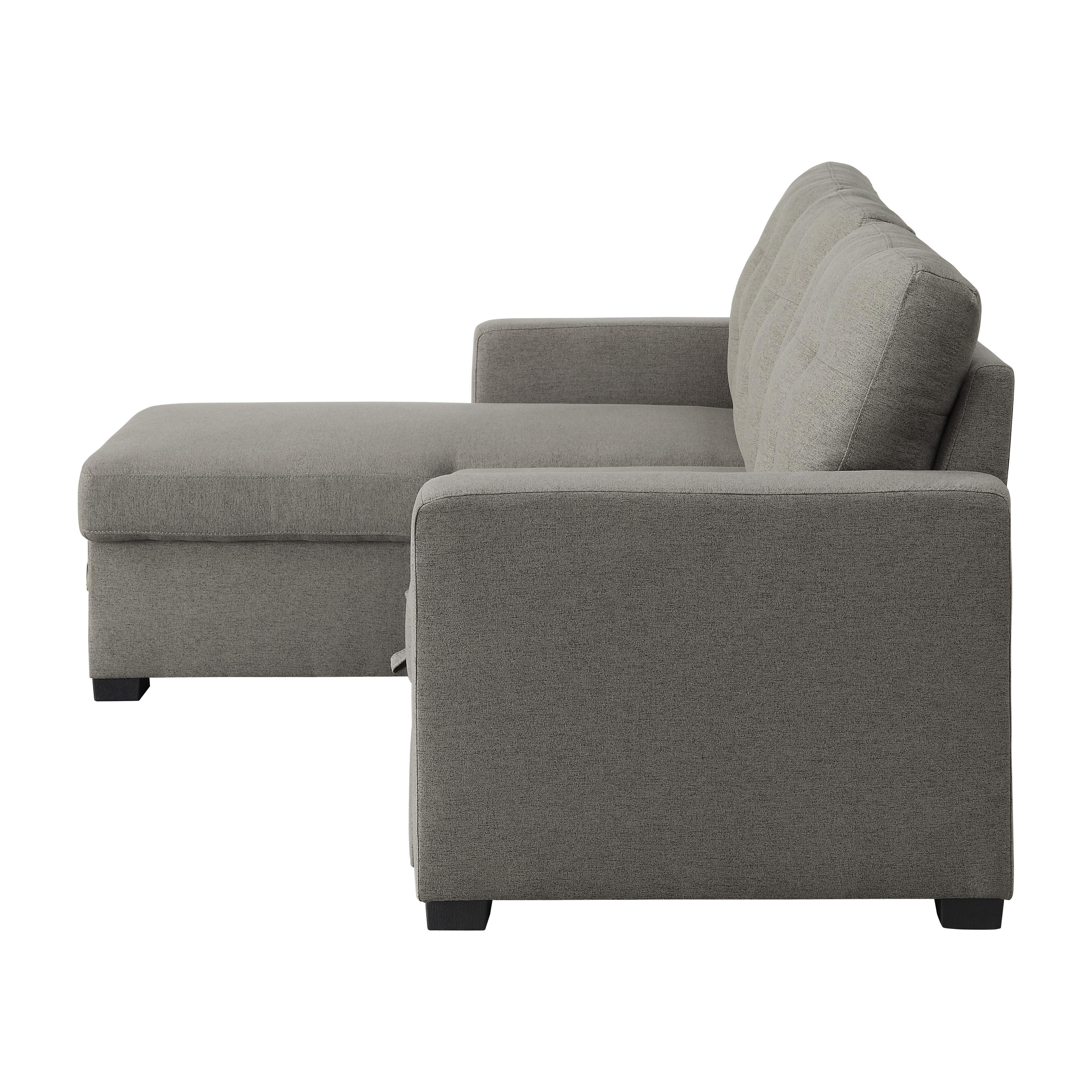 

                    
Buy Contemporary Gray Solid Wood Reversible 2-Piece Sectional Homelegance 9314GY*SC Cornish
