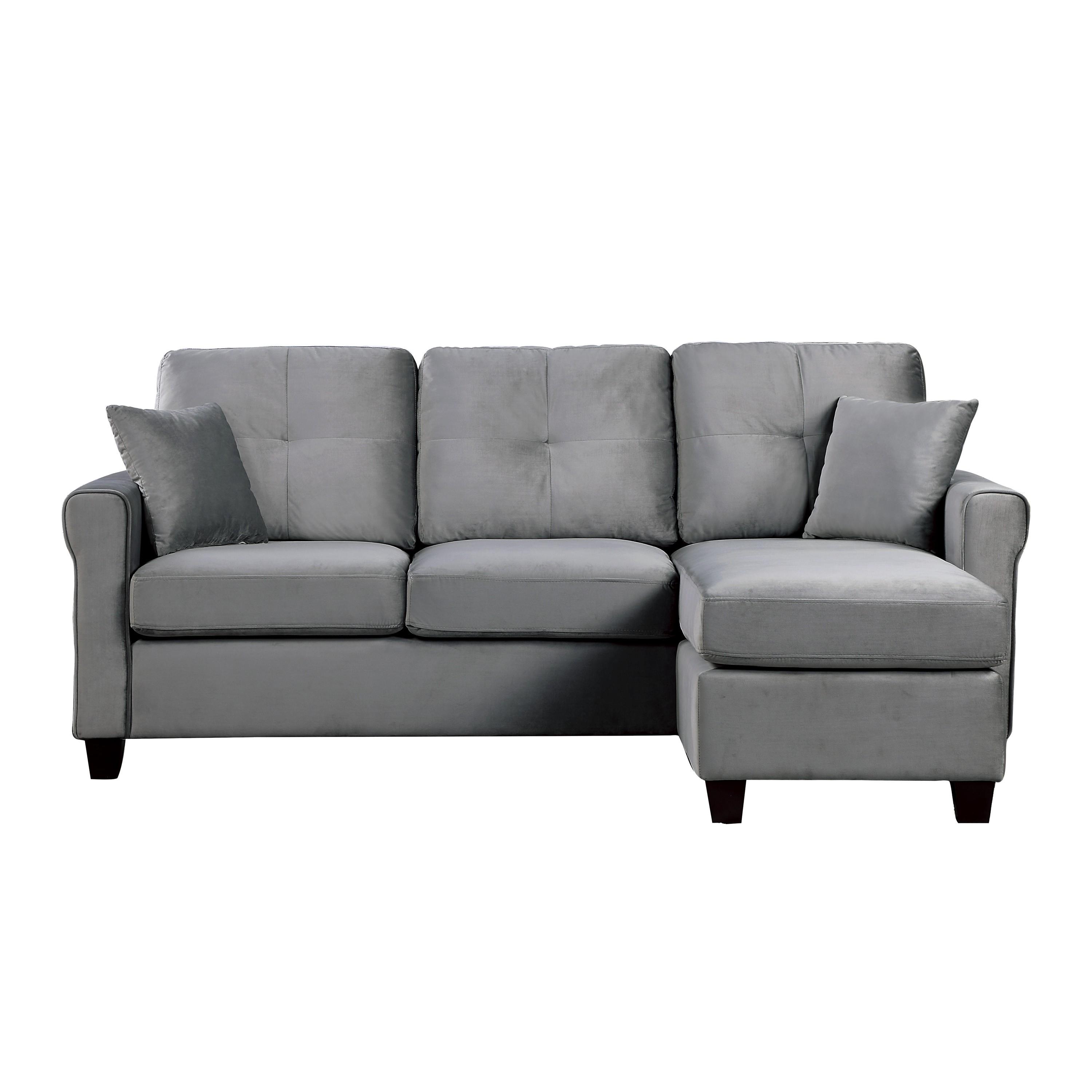 Contemporary Sofa Chaise 9411GY-3SC Monty 9411GY-3SC in Gray Polyester