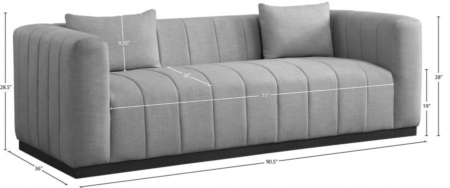 

                    
Buy Contemporary Gray Solid Wood Sofa Meridian Furniture Lucia 655Grey-S
