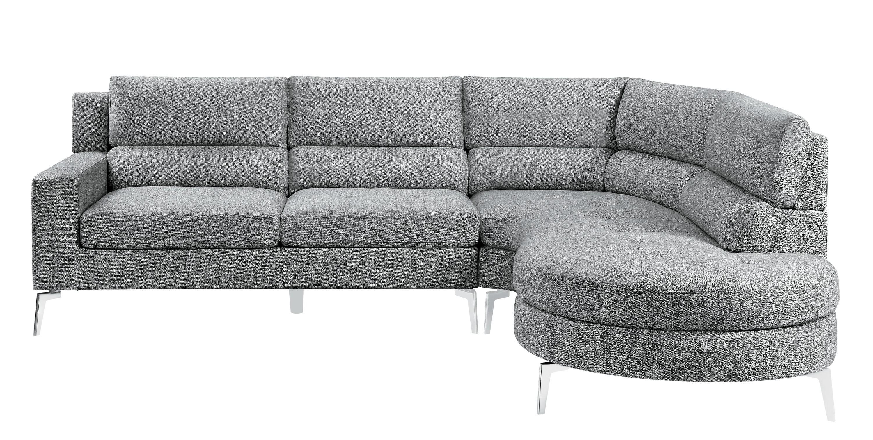 Contemporary Sectional 9879GY*SC Bonita 9879GY*SC in Gray 