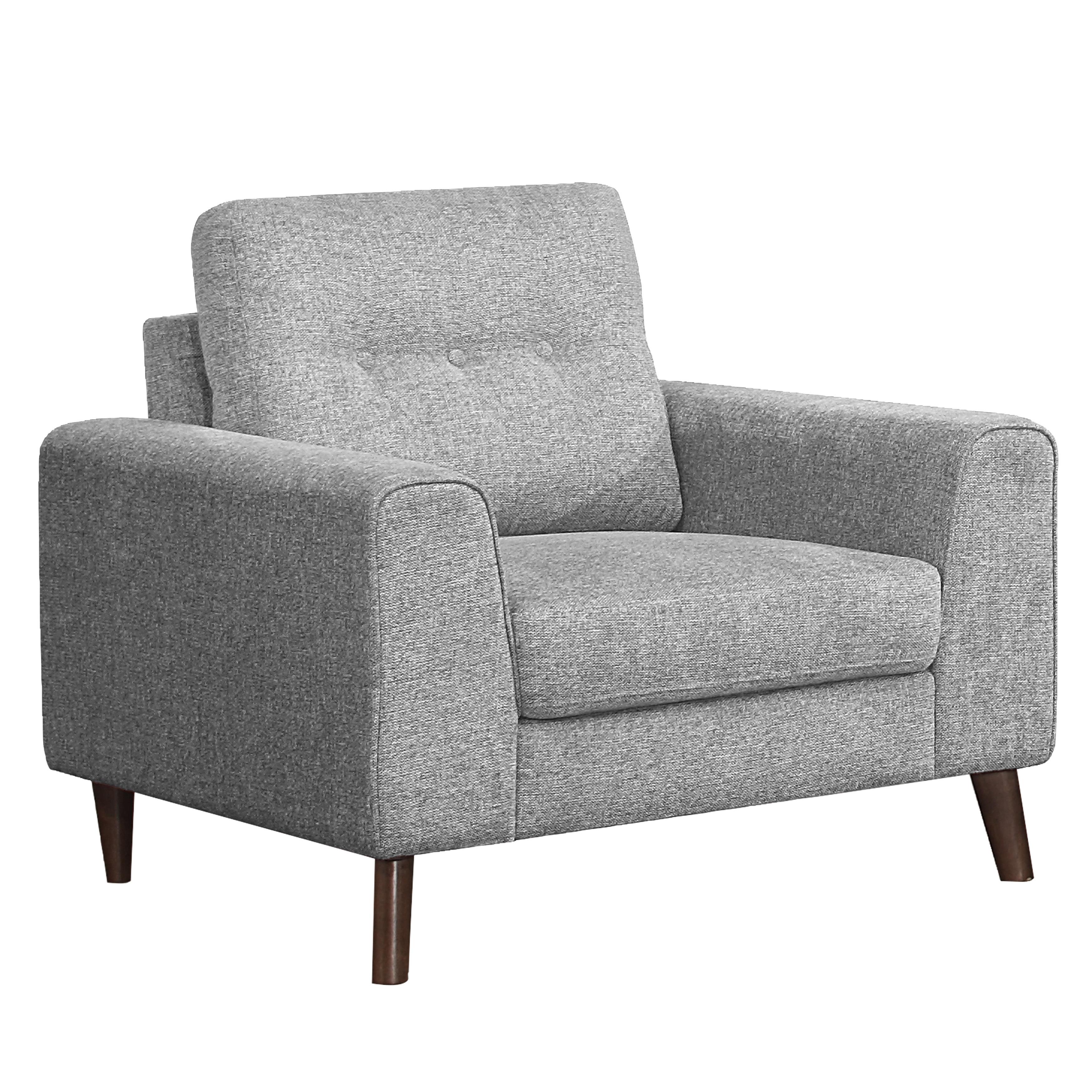 

    
Contemporary Gray Textured Arm Chair Homelegance 9300GY-1 Alexia
