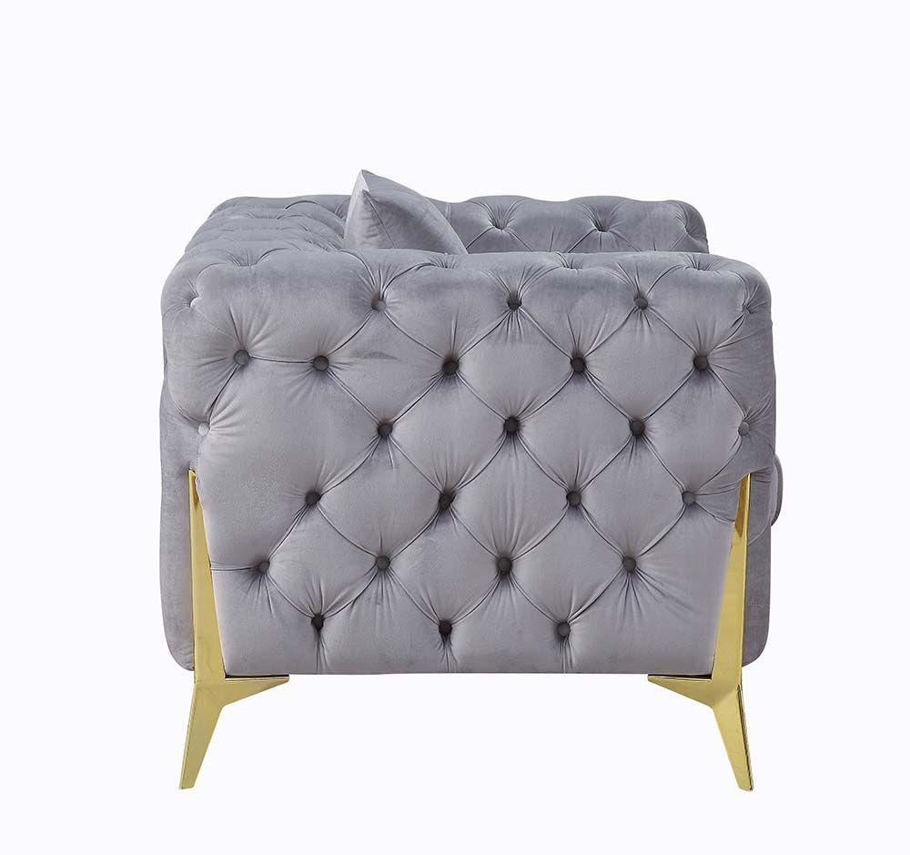

                    
Acme Furniture Jelanea Loveseat Gray Velvet Purchase 
