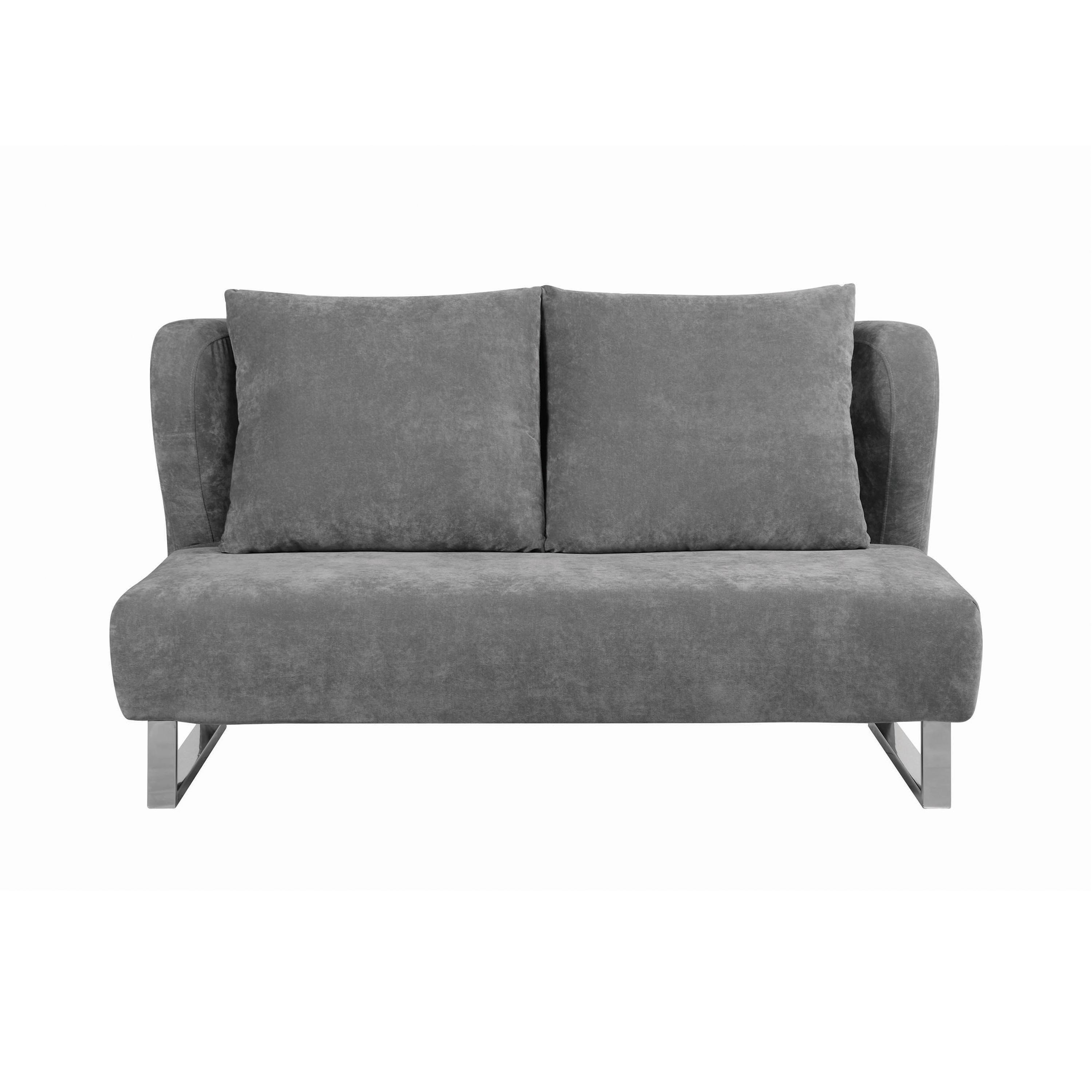 Contemporary Sofa bed 551074 Vera 551074 in Gray Velvet
