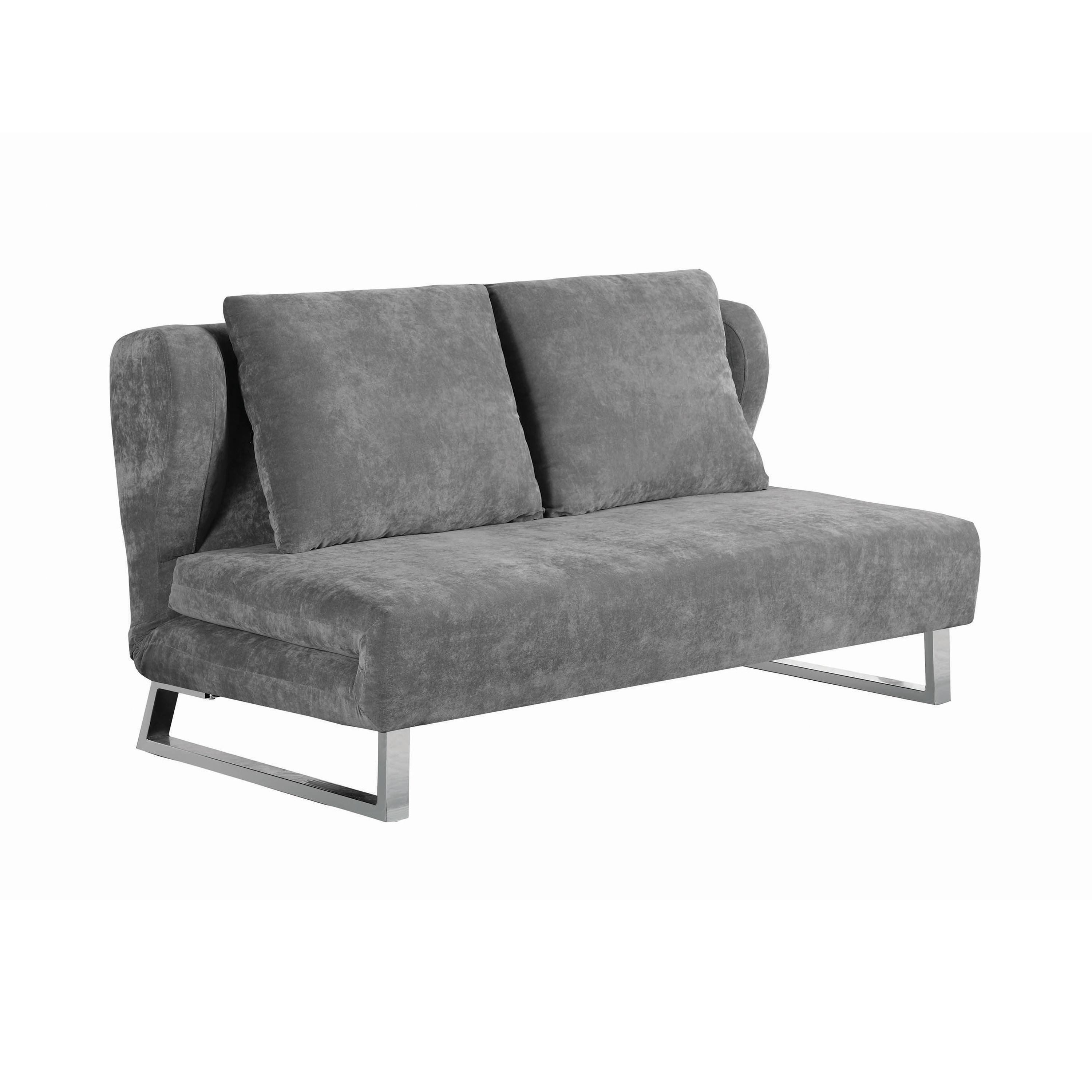 

    
Contemporary Gray Velvet Sofa Bed Coaster 551074 Vera

