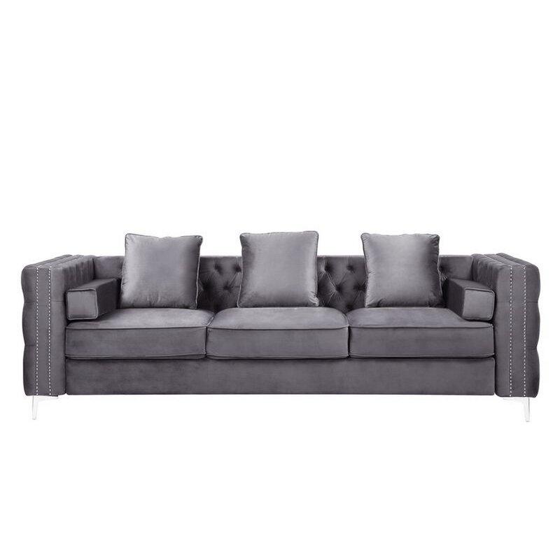 

    
Acme Furniture Bovasis Sofa and Ottoman Gray LV00368-2pcs
