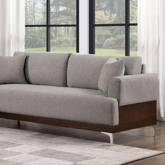 

    
Contemporary Gray/Walnut Wood Veneer Sofa Furniture of America Vallarta CM6458GY-SF-S
