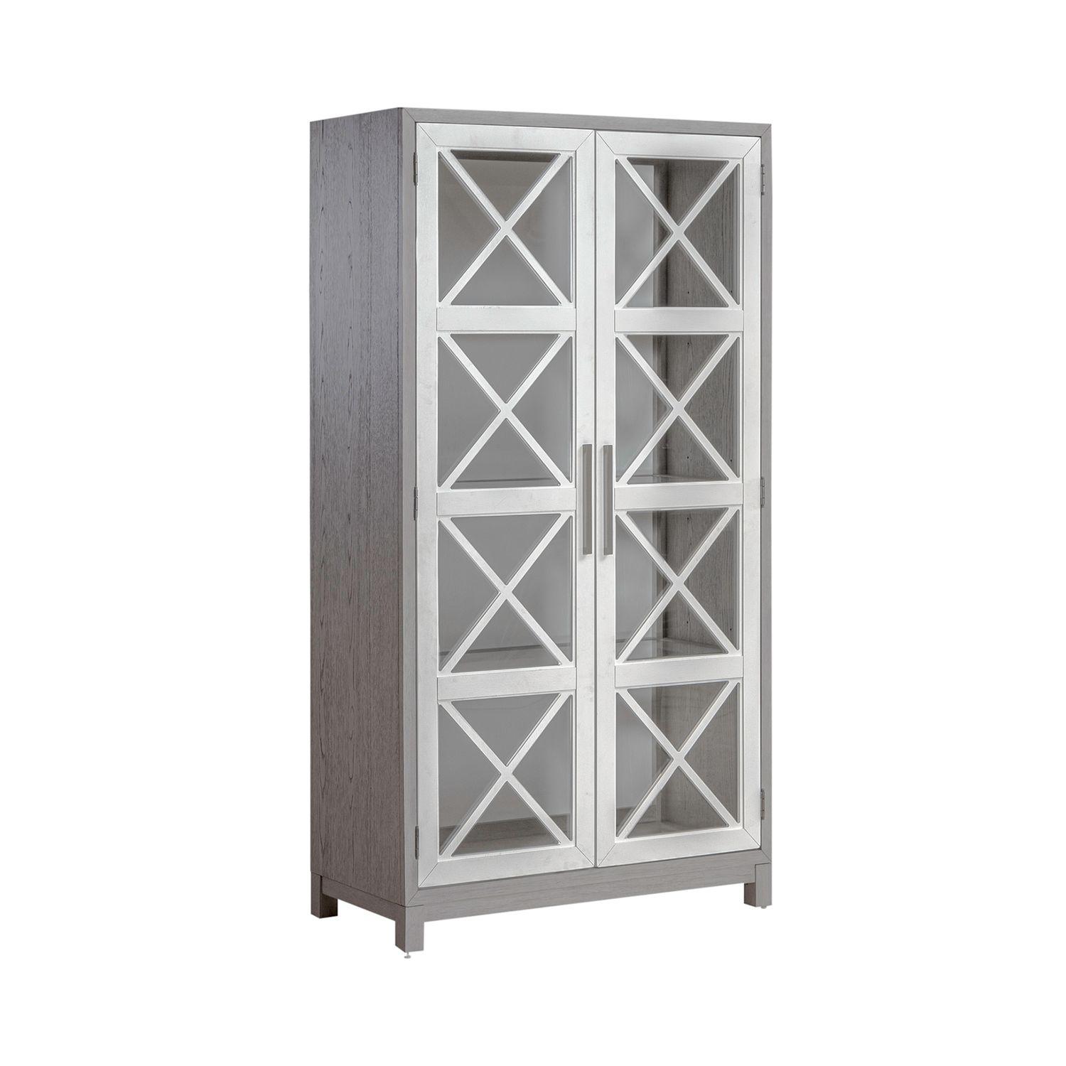 

    
Contemporary Gray & White Cabinet Palmetto Heights 499-DR Liberty Furniture
