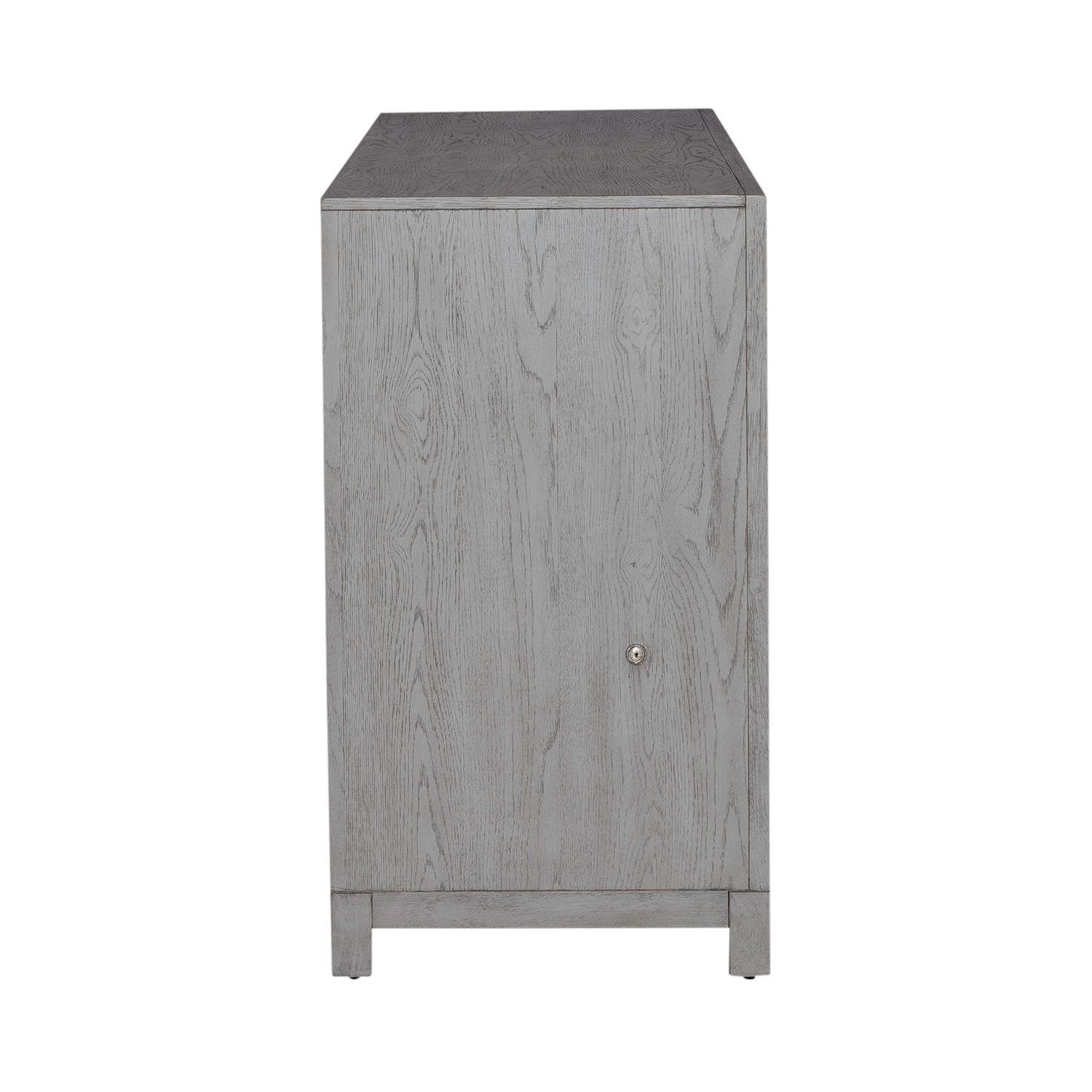 

    
 Order  Contemporary Gray & White Server Palmetto Heights 499-DR Liberty Furniture
