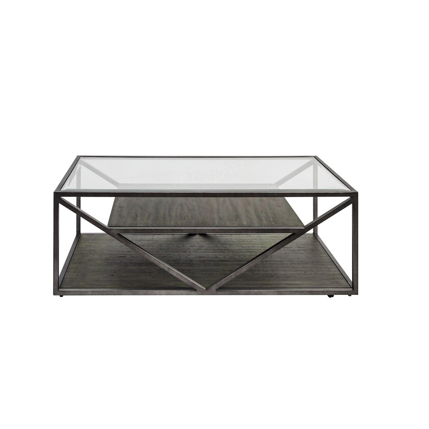 

    
Contemporary Gray Wood Coffee Table Arista (37-OT) Liberty Furniture
