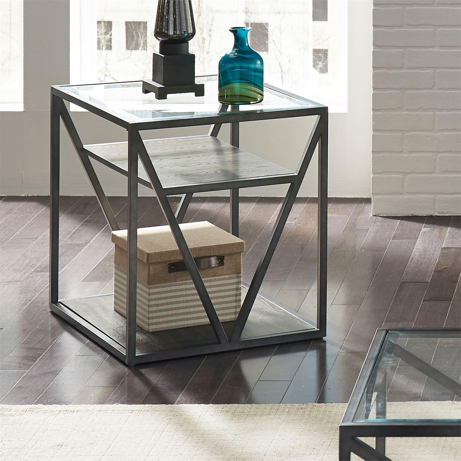 

    
Contemporary Gray Wood End Table 37-OT1020 Liberty Furniture
