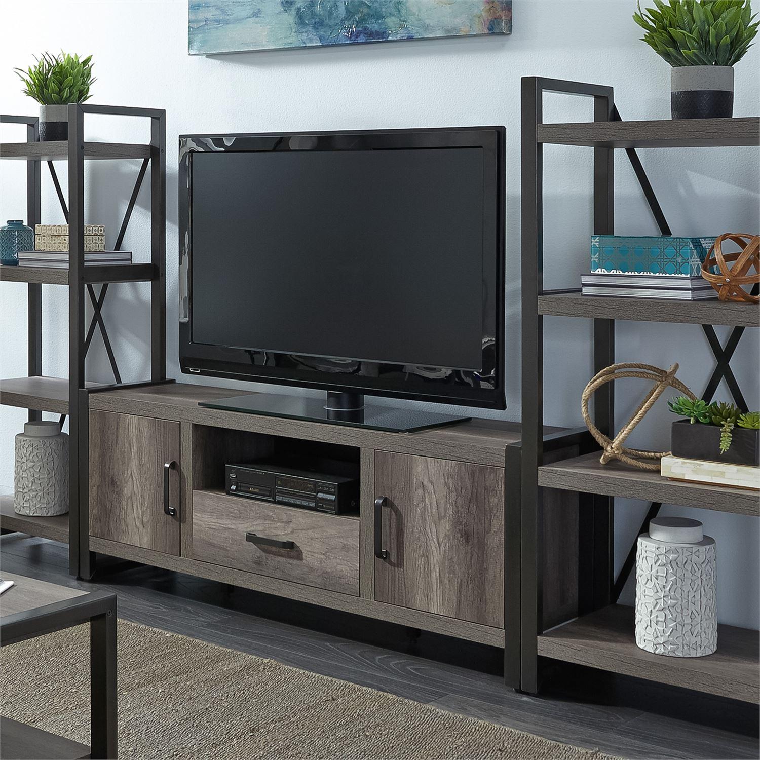 

    
Gray Wood Entertainment Center Tanners Creek 686-ENTW-ECP Liberty Furniture
