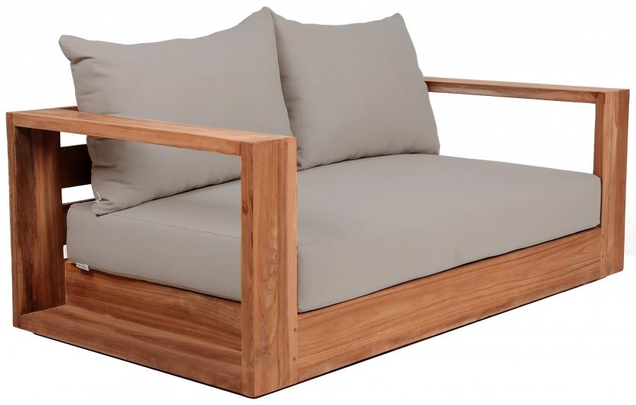 

    
 Shop  Contemporary Gray Wood Fabric Patio Sofa Set 3PCS Meridian Furniture Tulum 353Grey-S-3PCS
