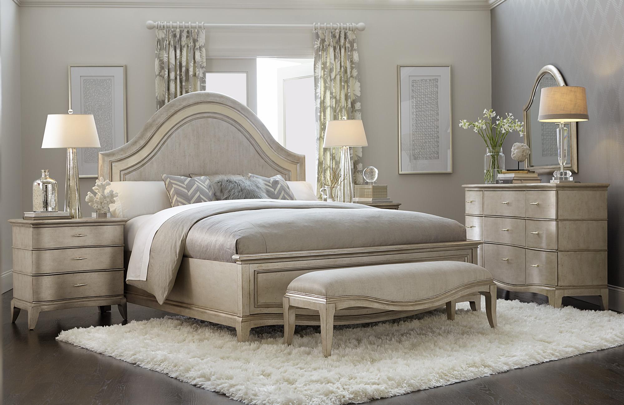 

    
Contemporary Silver Finish Wood King Panel Bed Starlite A.R.T.
