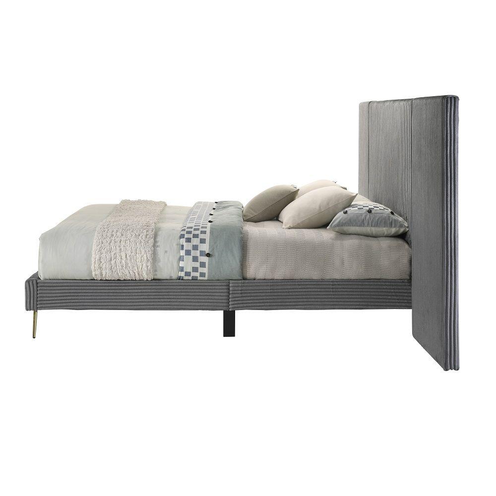 

    
Acme Furniture Muilee King Wall Bed BD01740EK-EK Platform Bed Gray BD01740EK-EK
