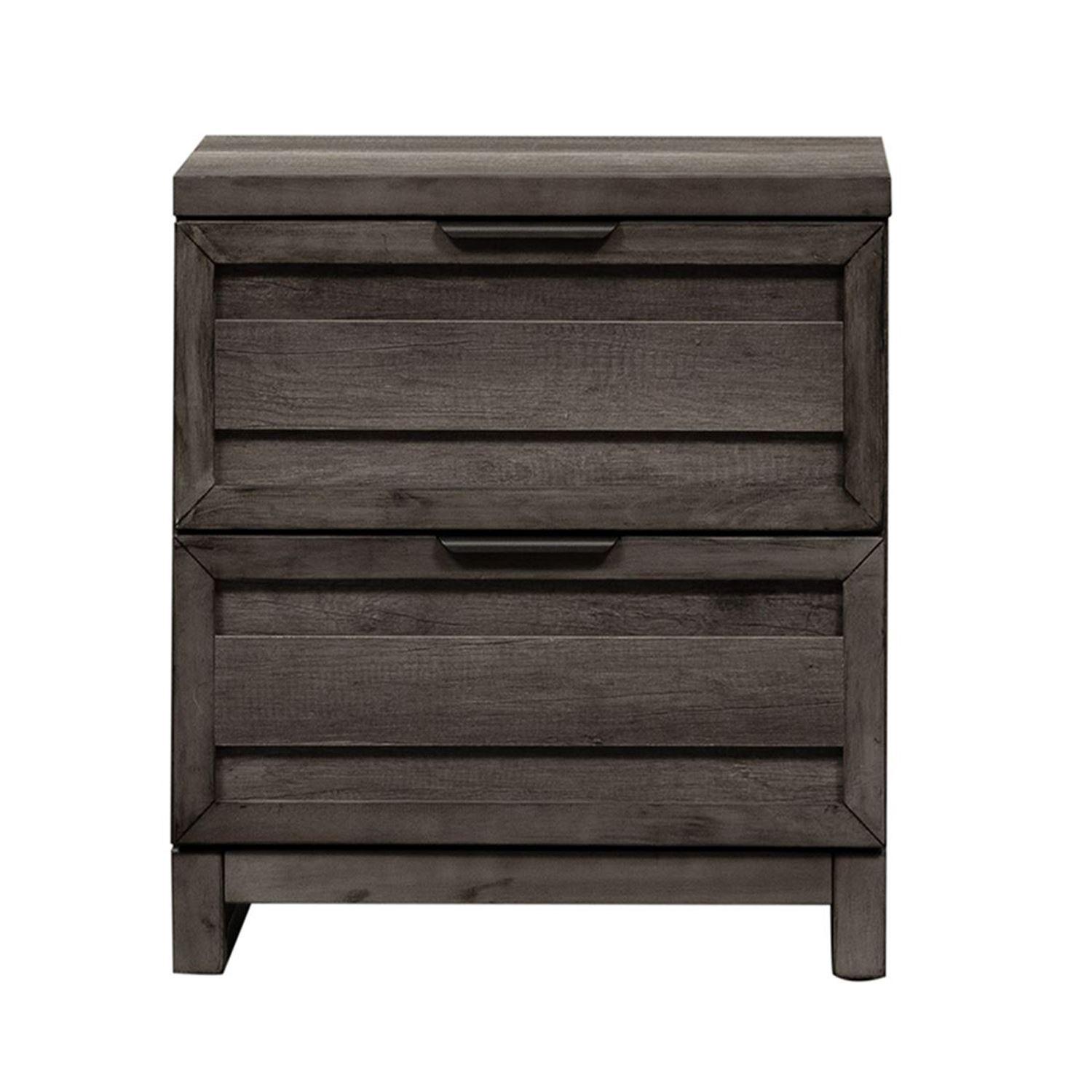 

    
Contemporary Gray Wood Nightstand Tanners Creek (686-BR) Liberty Furniture
