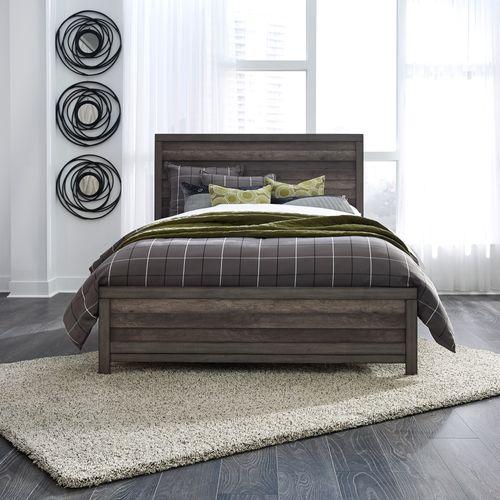 Contemporary Panel Bed Tanners Creek  (686-BR) Panel Bed 686-BR-TPB in Gray 