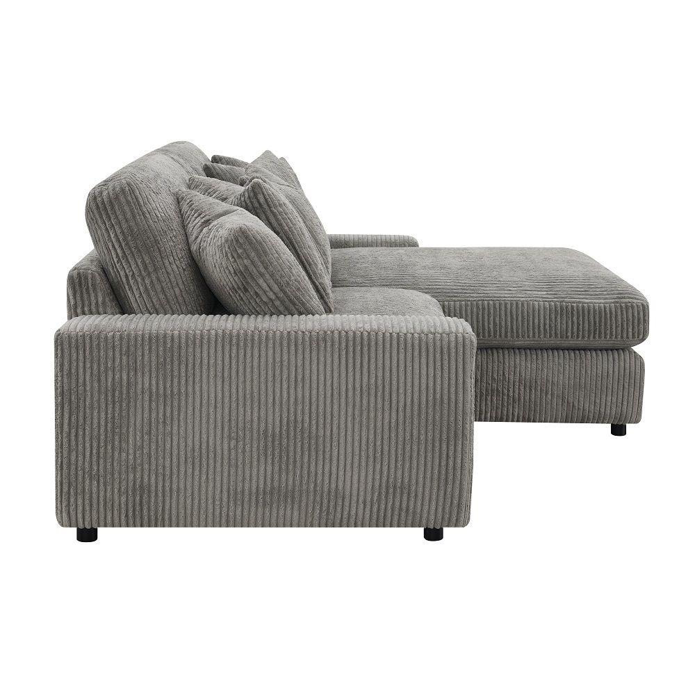 

                    
Acme Furniture Tavia Sectional Sofa LV01882-SS Sectional Sofa Gray Corduroy Purchase 
