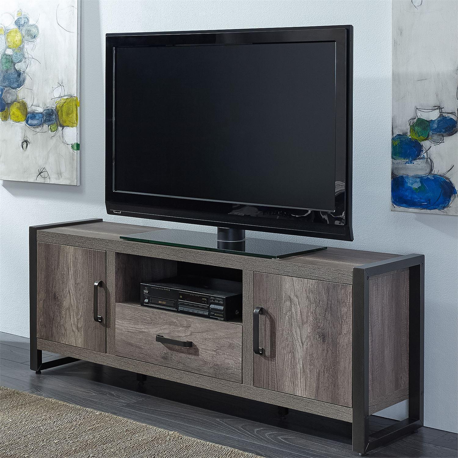

    
Contemporary Gray Wood TV Stand Tanners Creek (686-ENTW) Liberty Furniture
