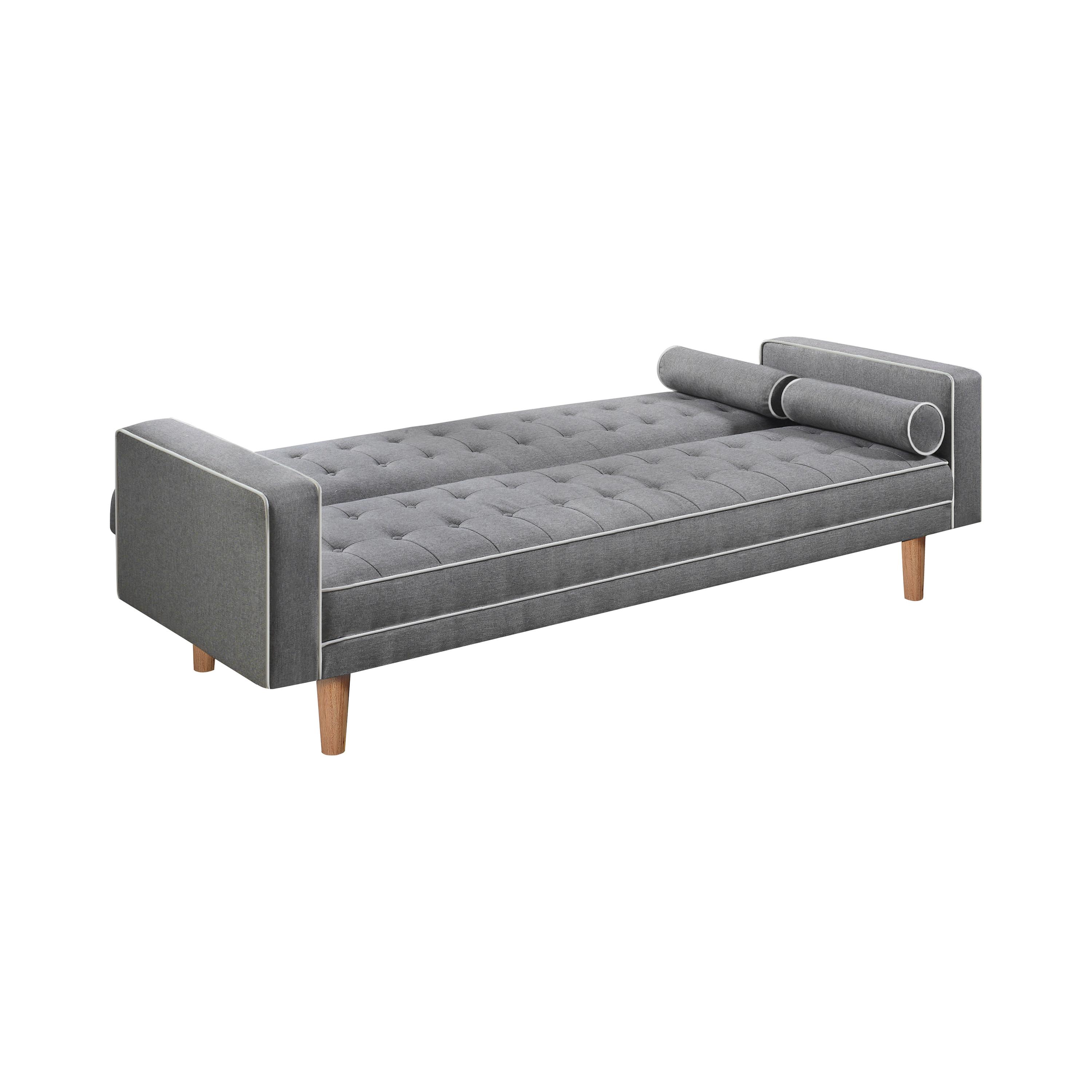 

    
Contemporary Gray Woven Fabric Upholstery Sofa Bed Coaster 350405 Lassen
