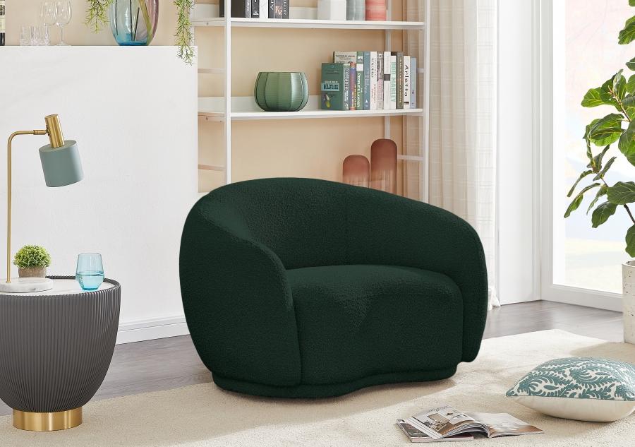 

    
Contemporary Green Engineered Wood Chair Meridian Furniture Hyde 693Green-C
