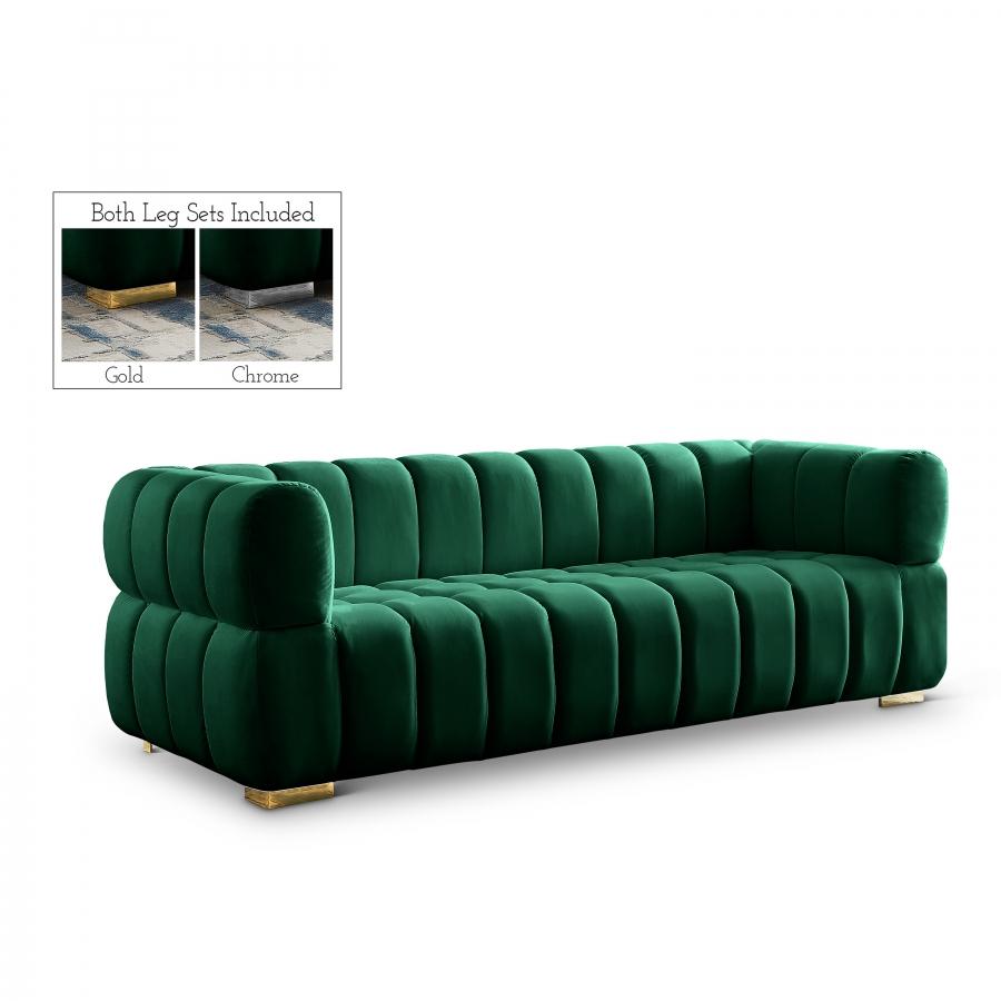 

                    
Meridian Furniture Gwen Living Room Set 2PCS 670Green-S-2PCS Living Room Set Green Soft Velvet Purchase 
