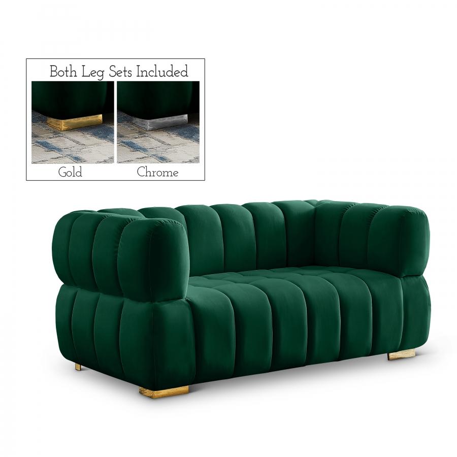 

        
Meridian Furniture Gwen Living Room Set 2PCS 670Green-S-2PCS Living Room Set Green Soft Velvet 25764534532575
