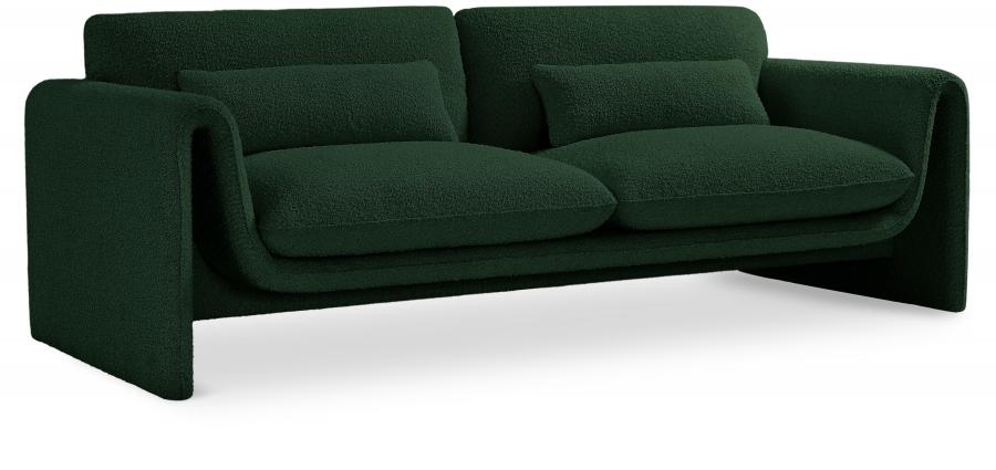 

    
Contemporary Green Engineered Wood Living Room Set 2PCS Meridian Furniture Stylus 198Green-S-2PCS
