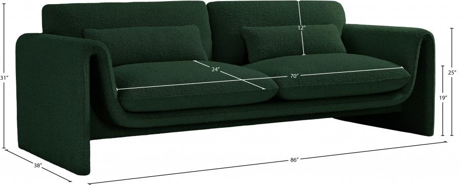

    
198Green-S-2PCS Contemporary Green Engineered Wood Living Room Set 2PCS Meridian Furniture Stylus 198Green-S-2PCS
