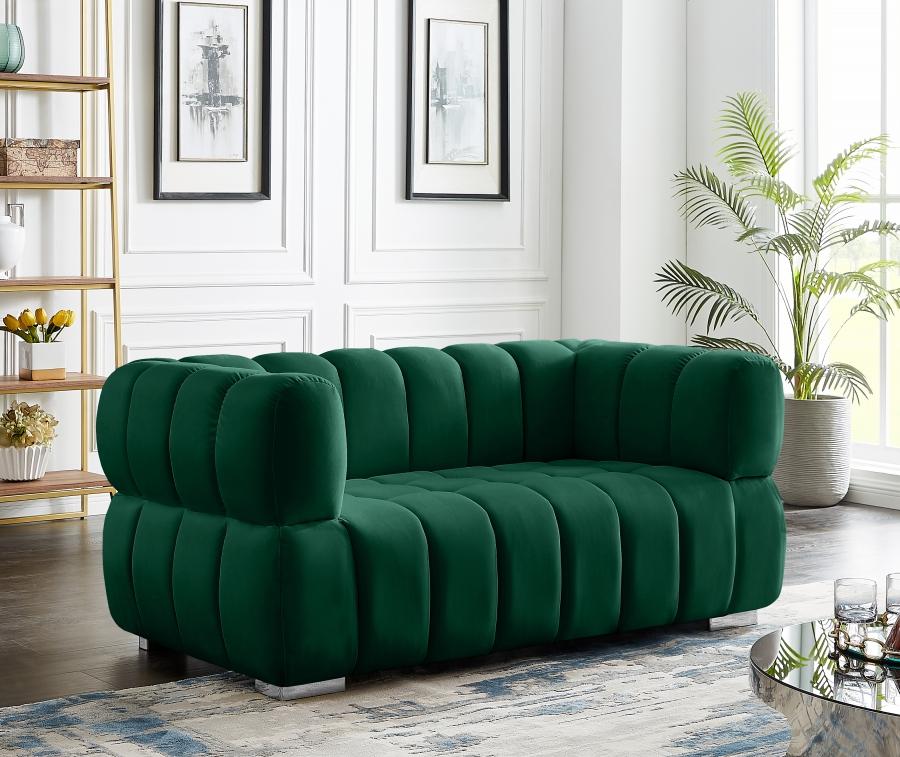 

                    
Meridian Furniture Gwen Loveseat 670Green-L Loveseat Green Soft Velvet Purchase 
