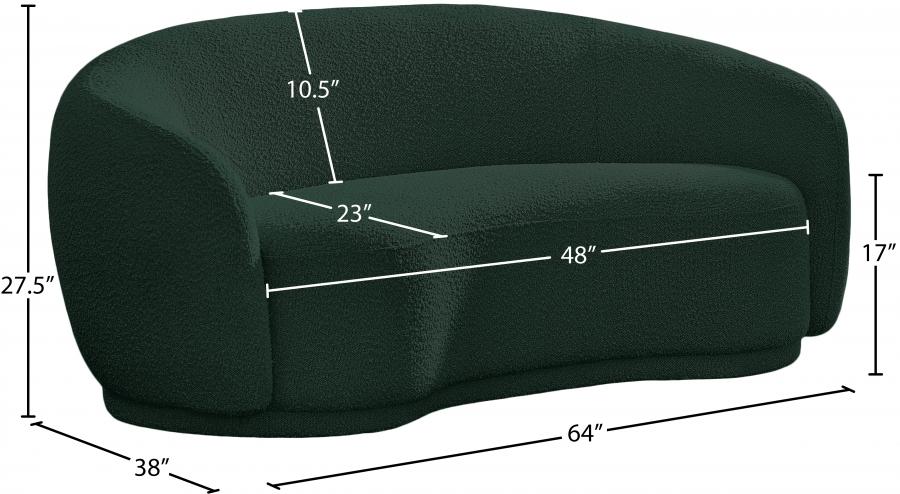 

                    
Buy Contemporary Green Engineered Wood Loveseat Meridian Furniture Hyde 693Green-L
