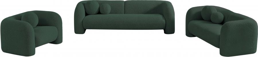 

    
 Shop  Contemporary Green Engineered Wood Sofa Meridian Furniture Emory 139Green-S
