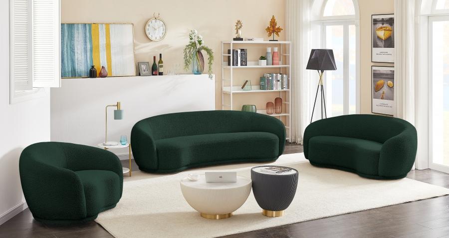 

    
Contemporary Green Engineered Wood Sofa Meridian Furniture Hyde 693Green-S
