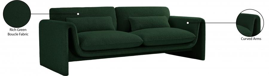 

    
198Green-S Contemporary Green Engineered Wood Sofa Meridian Furniture Stylus 198Green-S
