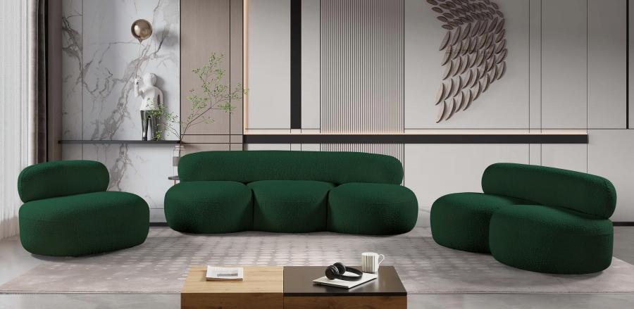 

    
Contemporary Green Eucalyptus Wood Living Room Set 2PCS Meridian Furniture Venti 140Green-S-2PCS
