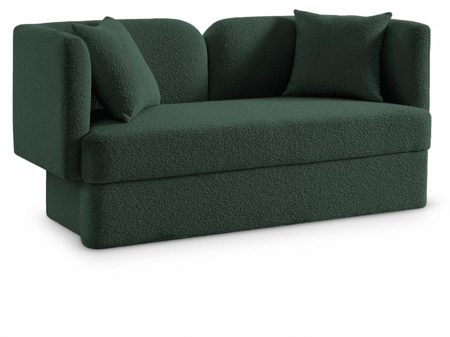 

    
Contemporary Green Wood Fabric Loveseat Meridian Furniture Marcel 616Green-L
